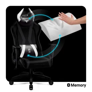 Otočné kreslo Normal Diablo X-Horn 2.0 čierna/biely