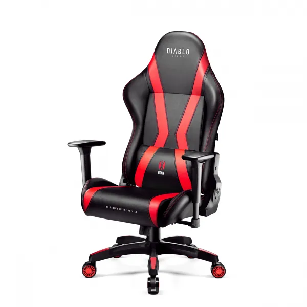 Otočné kreslo Normal Diablo X-Horn 2.0 čierna/červená