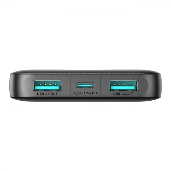 Joyroom JR-PBF12 Power Bank 10000mAh 2x USB/ USB-C 12W, čierny