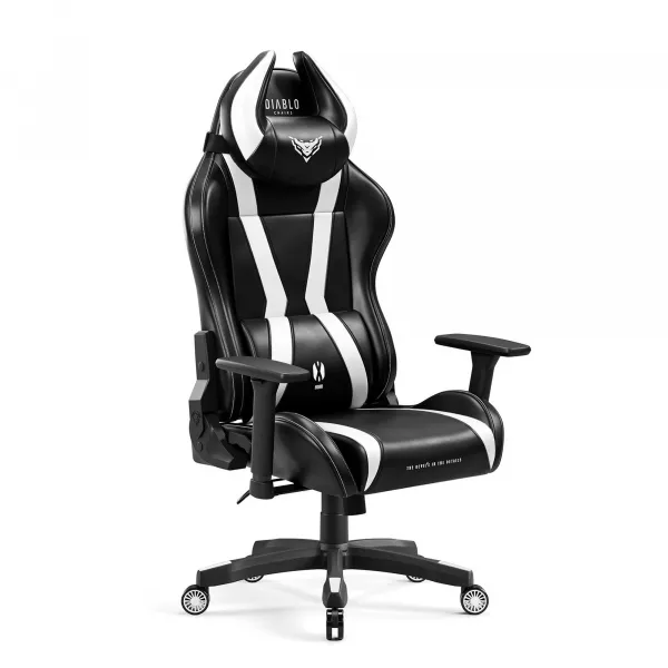 Otočné kreslo Normal Diablo X-Horn 2.0 čierna/biely