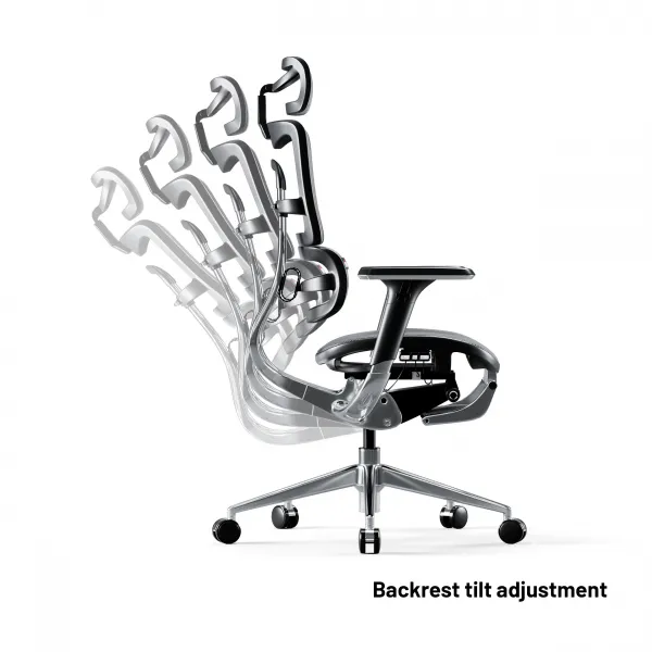 Kancelárska ergonomická stolička Diablo V-Master, čierno-šedá