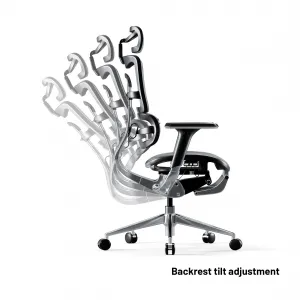 Kancelárska ergonomická stolička Diablo V-Master, čierno-šedá