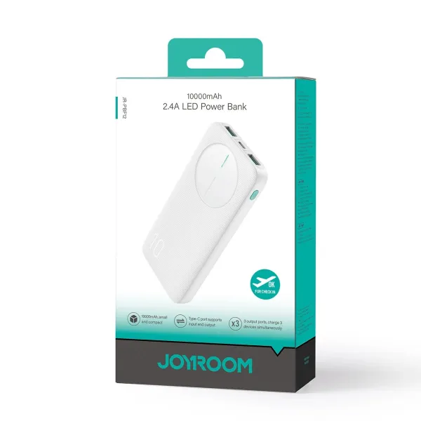 JOYROOM JR-PBF12 Externá nabíjačka 10 000 mAh biela