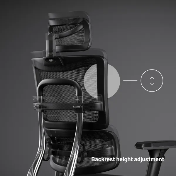 Kancelárska ergonomická stolička Diablo V-Master, čierno-šedá