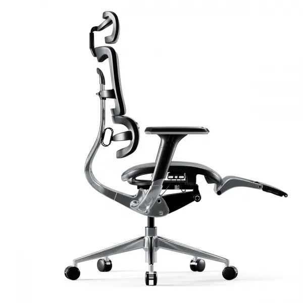 Kancelárska ergonomická stolička Diablo V-Master, čierno-šedá