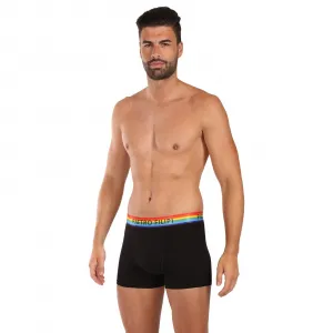 2PACK pánske boxerky Pietro Filipi čierné rainbow (2PBG1) M, trenky