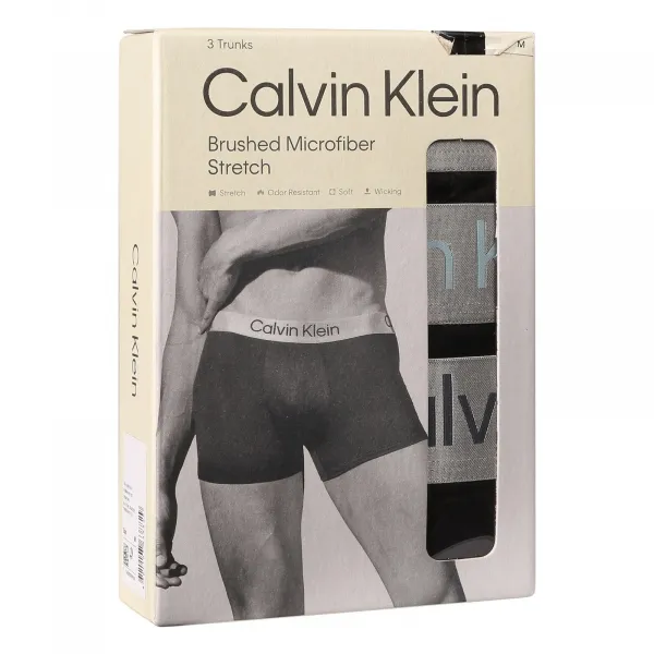 3PACK pánske boxerky Calvin Klein čierne (NB4269-VSD) M, trenky