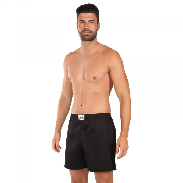 Pánske trenky na spanie Styx čierne (DTP960) S, trenírky