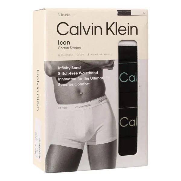 3PACK pánske boxerky Calvin Klein čierné (NB4392-VR9) L, trenky
