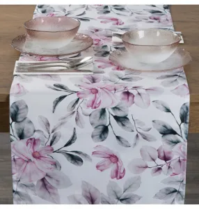 ArtFir Záhradný behúň GARDEN 30B | biela/ružová 40 x 140 cm