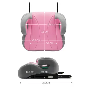KINDERKRAFT Podsedák i-Boost i-size 135-150 cm Pink