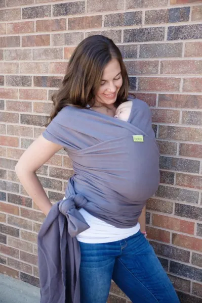 BOBA Nosič detí / šatka Classic Wrap Organic - Dark Gray