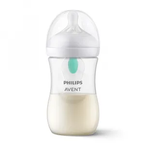 Philips AVENT Fľaša Natural Response s ventilom AirFree 260 ml, 1m+darček PETITE&MARS Miska 6m+