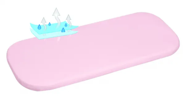 Nepremokavá plachta Babymatex Jersey120x60 cm ružová