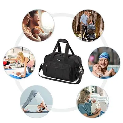 BABYONO Taška prebaľovacia cestovná 40x20x25 cm - black