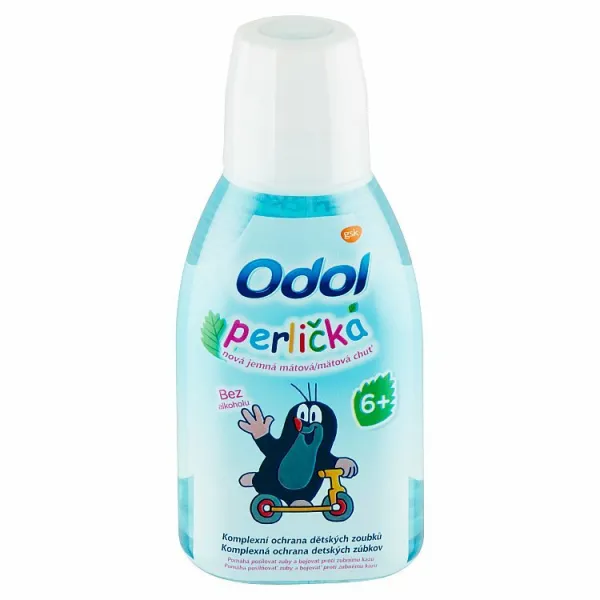 Odol Perlička ústna voda pre deti s jemnou mätovou príchuťou 300 ml 1ks