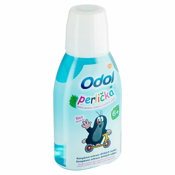 Odol Perlička ústna voda pre deti s jemnou mätovou príchuťou 300 ml 1ks