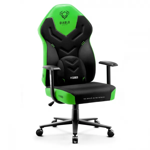 Herné kreslo Diablo X-Gamer 2.0 Normal Size čierno-zelené