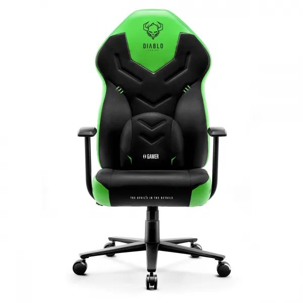 Herné kreslo Diablo X-Gamer 2.0 Normal Size čierno-zelené