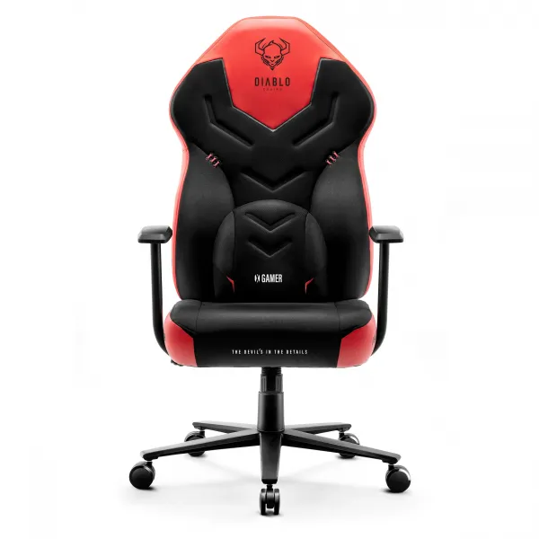 Herné kreslo Diablo X-Gamer 2.0 Normal Size, čierno-červené
