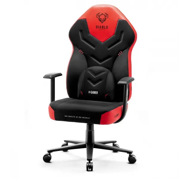 Herné kreslo Diablo X-Gamer 2.0 Normal Size, čierno-červené