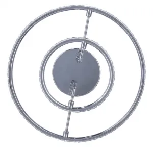 Okrúhle LED stropné svietidlo chrómové stropné svietidlo 36W 3000K Adel