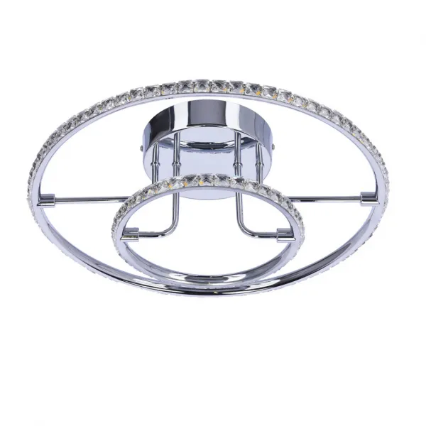 Okrúhle LED stropné svietidlo chrómové stropné svietidlo 36W 3000K Adel
