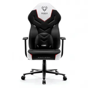 Herné kreslo Diablo X-Gamer 2.0 Normal Size: čierno-biele