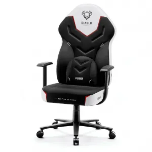 Herné kreslo Diablo X-Gamer 2.0 Normal Size: čierno-biele
