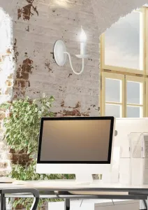 Nástenná lampa 1X40W E14 krémová BELLAGIO