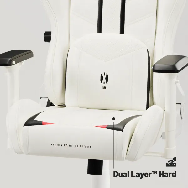 Herné kreslo Diablo X-Ray 2.0 King Size, bielo-čierne