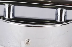 LED nástenná lampa 2x5W VINOLA CHRÓMOVÝ PÁSOK 3000K