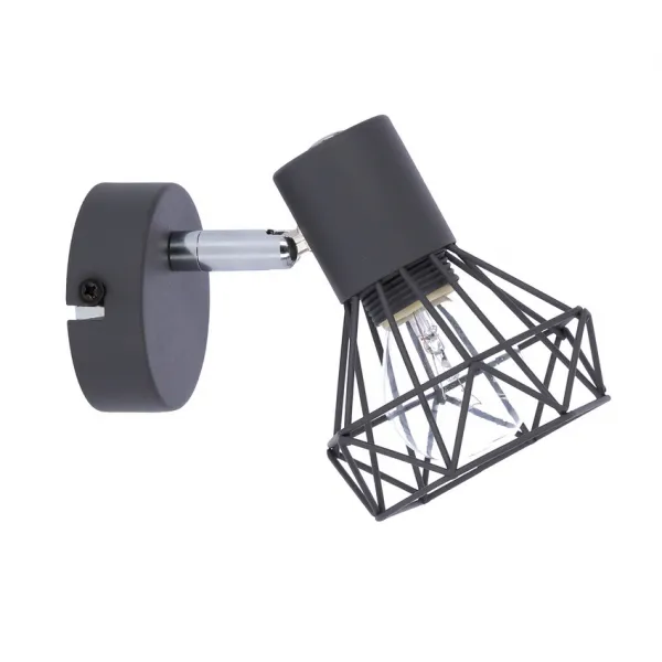 Nástenná lampa s jedným sivým drôtom 1X40W E14 Verve