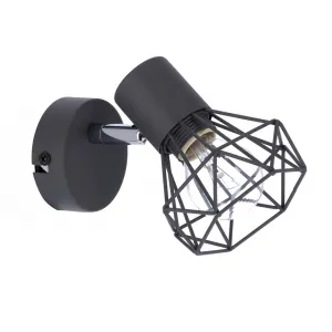 Nástenná lampa s jedným sivým drôtom 1X40W E14 Verve