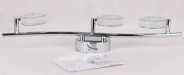 LED nástenná lampa VINOLA CHROME 3000K
