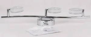 LED nástenná lampa VINOLA CHROME 3000K
