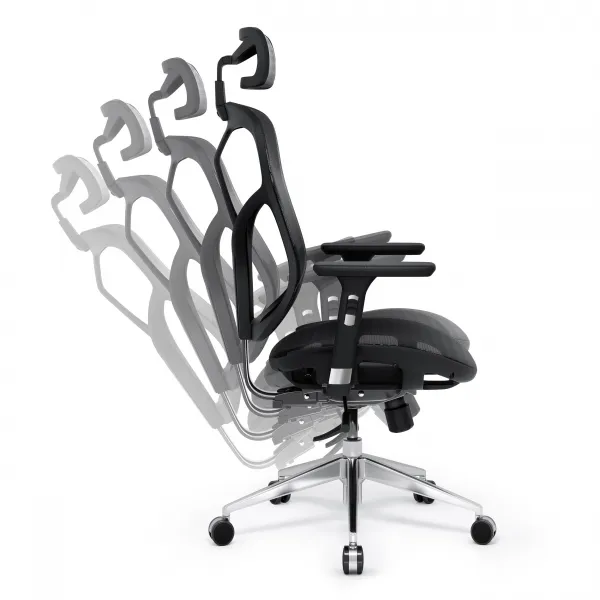Kancelárska ergonomická stolička Diablo V-Basic, čierna