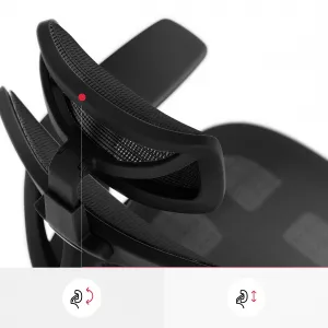 Kancelárska ergonomická stolička Diablo V-Basic, čierna