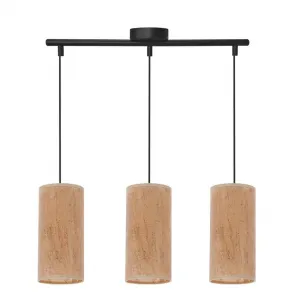 Závesná lampa Aragona 3x60 e27 korkové tienidlo