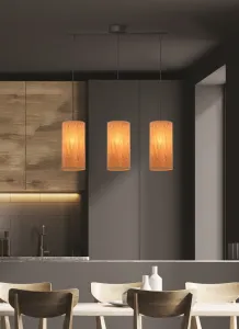Závesná lampa Aragona 3x60 e27 korkové tienidlo