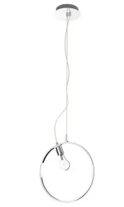 Závesná lampa APETI SKIROS 1xE27 + LED 12W chróm