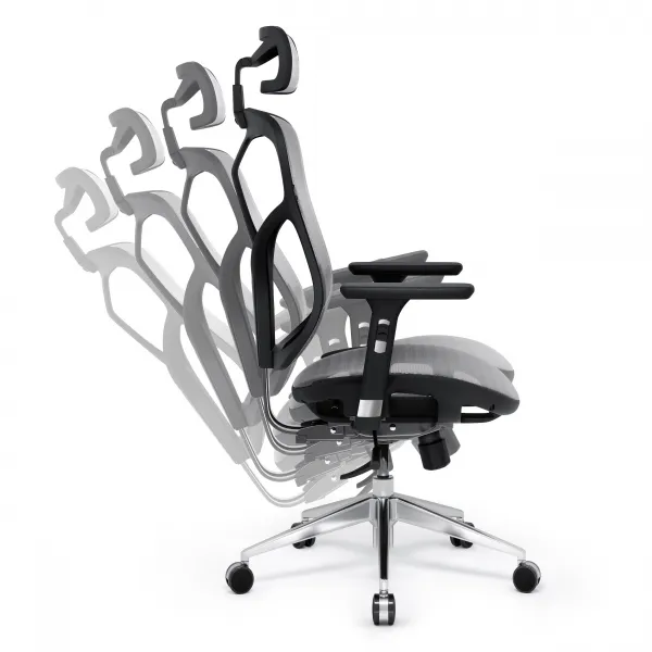 Kancelárska ergonomická stolička Diablo V-Basic, čierno-šedá