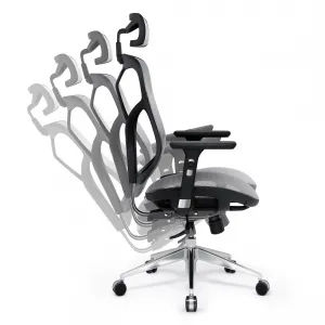 Kancelárska ergonomická stolička Diablo V-Basic, čierno-šedá