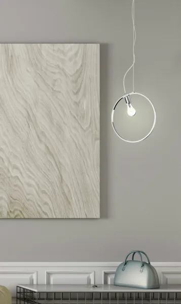 Závesná lampa APETI SKIROS 1xE27 + LED 12W chróm