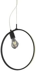 Závesná lampa APETI SKIROS 1xE27 + LED 12W čierna