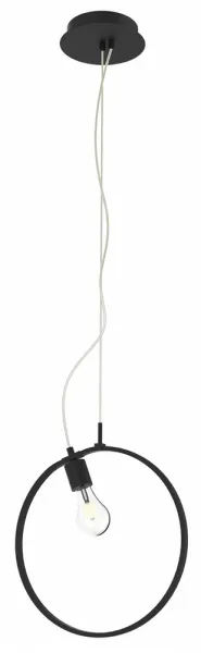 Závesná lampa APETI SKIROS 1xE27 + LED 12W čierna