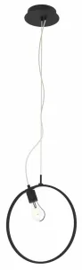 Závesná lampa APETI SKIROS 1xE27 + LED 12W čierna