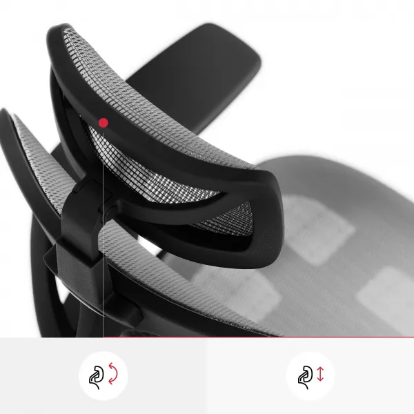 Kancelárska ergonomická stolička Diablo V-Basic, čierno-šedá