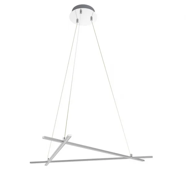 Apeti Andros LED strieborná závesná stropná lampa 4000K