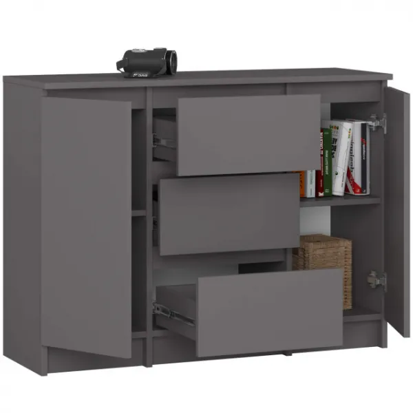 Ak furniture Komoda Girgo 101 cm grafit
